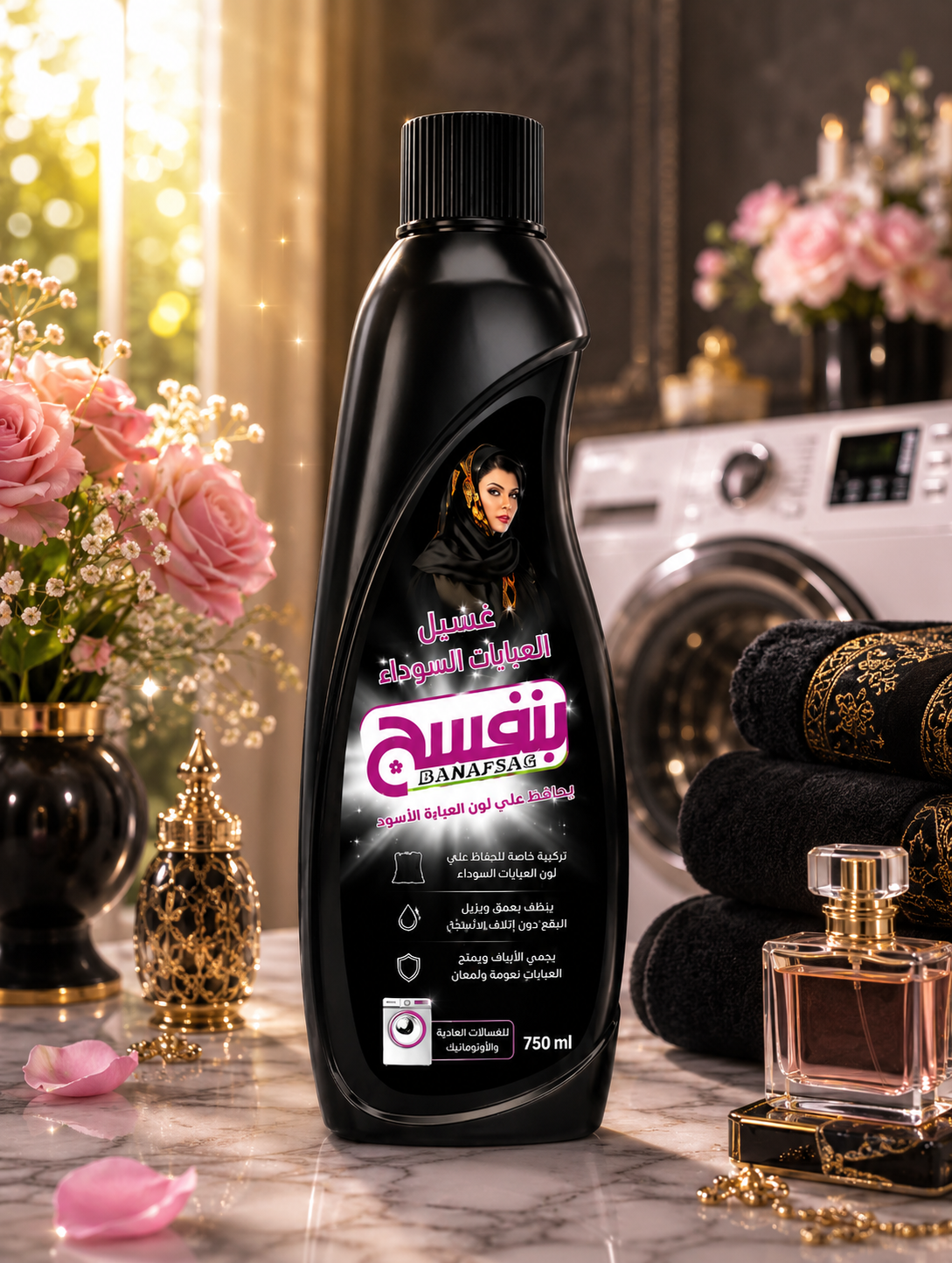 غسيل العبايات السوداء